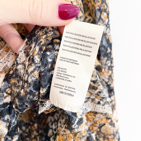 Free People Out For The Night Top in Snake Combo New With Tags - Picture 6 of 12